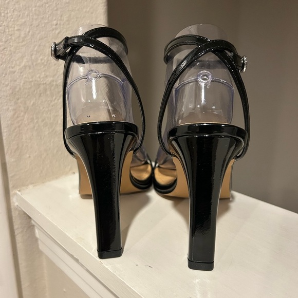 Lisa Vicky - Grace Black Ankle Strap Stiletto Sandal Women Size 8M - Picture 4 of 10